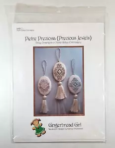 Kathryn Drummond drei Ornamente in Punto Antico Stickkarte Muster - Bild 1 von 2