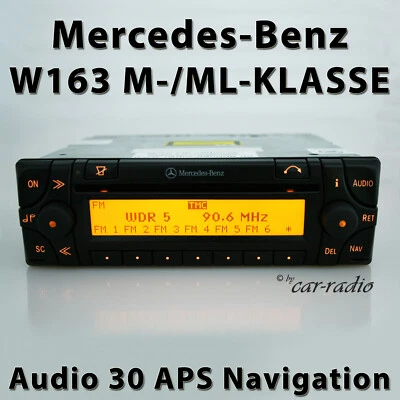 Original Mercedes Audio 30 APS W163 Navigationssystem M- ML-Klasse Navi CD Radio - Bild 1 von 4