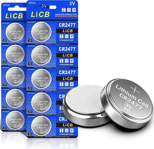 CR2477 3V Lithium Battery (Pack of 10) - Picture 1 of 6