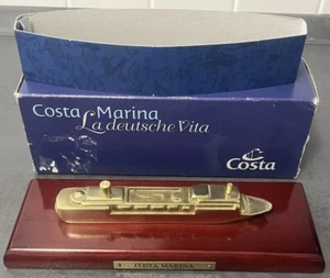 COSTA MARINA - MEGA Kreuzfahrtschiff - Schiffsmodell - Modell - RARITÄT OVP GOLD - Bild 1 von 9
