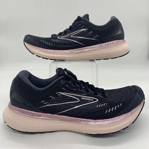 BROOKS Glycerin 19 Womens Size 12 B Black Metallic Pink Running Shoes Sneakers - Picture 1 of 11
