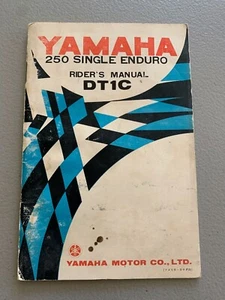 Yamaha 250 Single Enduro Riders Manual DT1C Dirt Bike mx motocross ciclo shop mx - Imagen 1 de 4