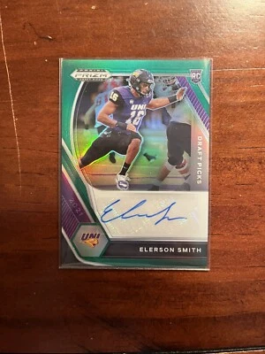 2021 Prizm Draft Picks AUTO Elerson Smith Rookie GREEN PRIZM SP #DPA-ELS RC 🔥 - Image 1 of 2