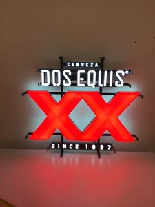Cerveza Dos Equis Light Up beer sign display Bar Sign - Picture 1 of 6