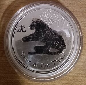 2010 AUSTRALIA | Silver 1 oz Lunar Year of the Tiger - One Dollar $1 Coin 