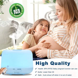 Humidifiers for Bedroom Large room 500ML Ultrasonic Cool Mist LED Air Humidifier - Picture 1 of 13