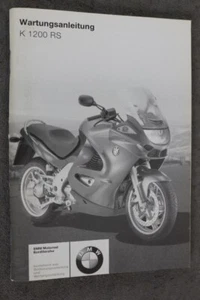 BMW K 1200 RS Wartungsanleitung - Aug. 2002 - Serviceheft - OHNE Einträge - Bild 1 von 12
