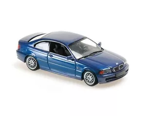 BMW 3ER COUPE E46 - 1999 - BLUE METALLIC 940028321 MAXICHAMPS 1:43 New! - Bild 1 von 1
