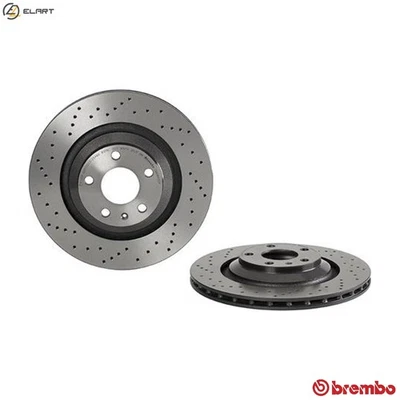 2x BRAKE DISC 09.8842.2X FOR AUDI A6/S6 BPJ 2.0L 4cyl A6BYU/BKH/AUK 3.1L 6cyl A6 - Image 1 of 4