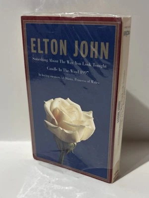 ELTON JOHN SOMETHING ABOUT THE WAY/CANDLE IN WIND SINGLE CASSETTE Seal Broken - Image 1 of 4