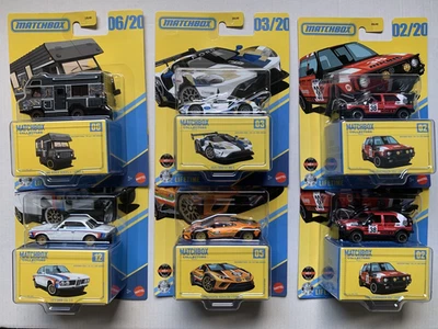 6x Matchbox Collectors 2025 2026 VW Golf Country 2 Versionen Lamborghini BMW OVP - Bild 1 von 4