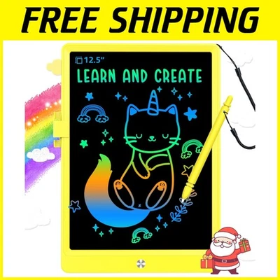 Multi-Use 12.5 Inch Kids Drawing Tablet - Reusable Doodle Board for Creative Fun - Image 1 of 4
