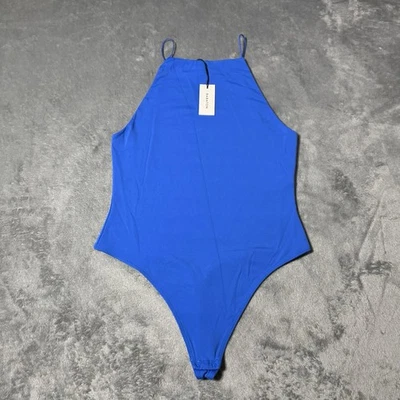 Body Aritzia Babaton Nuevo con Etiquetas Sin Mangas Cuello Cuadrado Talla L Correa de Espagueti Azul Foto 1 de 4