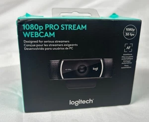 Logitech 1080p Pro Stream Webcam 30 fps HD Video Streaming NEW - Afbeelding 1 van 3