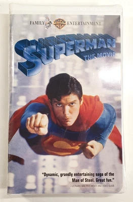 Superman The Movie 1978 (VHS, 1994) Clamshell Case Watermark - Brand New Sealed - Image 1 of 4