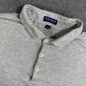 Peter Millar Mens XL Crown Crafted Polo Shirt Gray Short Sleeve - Picture 1 of 7