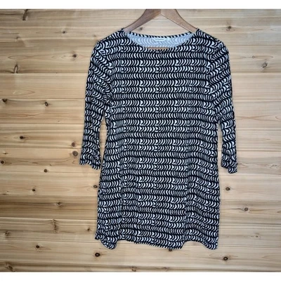 Marimekko Top Womens Medium Black White Tunic Top  - Image 1 of 4