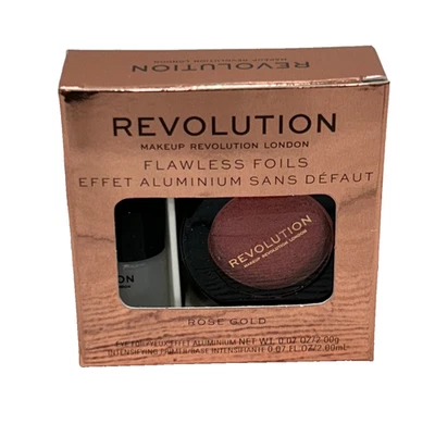 New Makeup Revolution Flawless Foils Rose Gold Eyeshadow Palette 0.07oz/2.00 - Image 1 of 4
