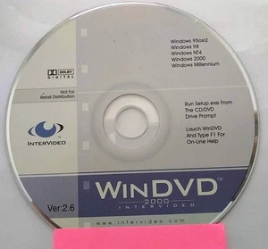 InterVideo WinDVD Ver 2.6 Full Version w/ Serial Number & License for Windows - Picture 1 of 1