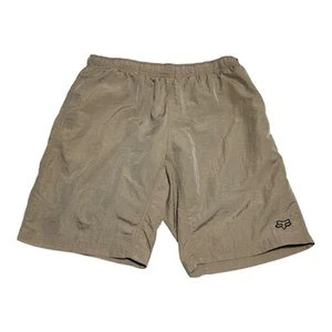Fox Racing Tan Khaki Lined Padded Mountain Biking Shorts Men’s XL - Picture 1 of 7