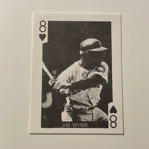 1969 Globe Imports Jim Wynn 8 of Hearts Mini Playing Card Houston Astros - Picture 1 of 2