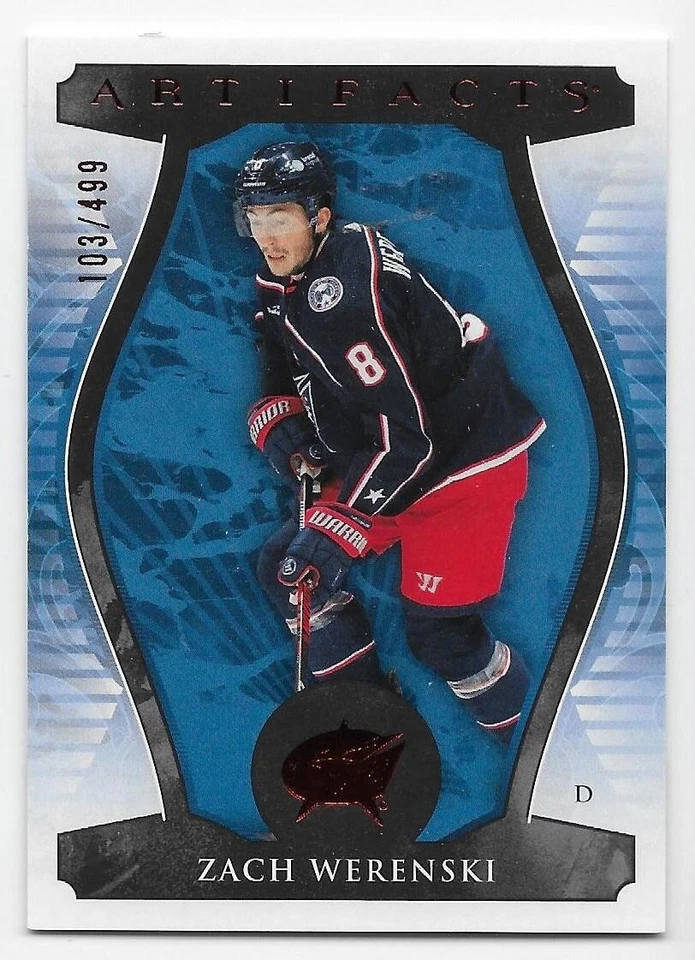 23/24 UPPER DECK ARTIFACTS RUBY PARALLEL #68 Zach Werenski #103/499 - Image 1 of 1
