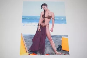 Carrie Fisher Return of the Jedi bikini beach Leia 8x10 glossy photo Busty 025 - Picture 1 of 1