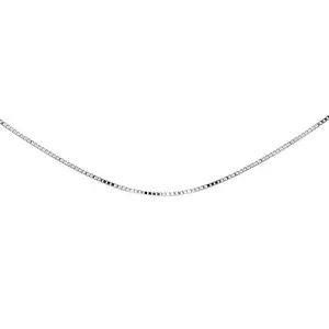 1mm Thin Box Chain Sterling Silver Choker Necklace for Pendants, 13” + 3” - Picture 1 of 3