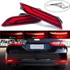 Pair LED Rear Bumper Reflector DRL Brake Stop Light For Toyota Camry 2018-2020 Toyota Camry
