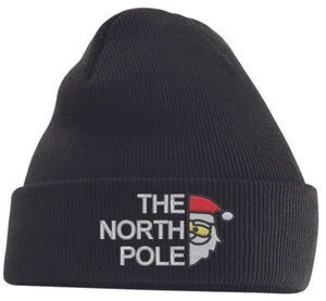 The North Pole Embroidered Christmas Beanie Hat Xmas - Imagen 1 de 9