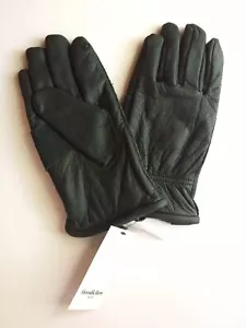 Goodfellow & Co | Men's Nylon Lined Leather Gloves Dark Green M/L - Picture 1 of 4