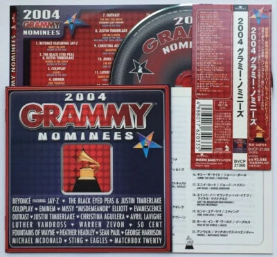 2004 Grammy Nominees JAPAN CD OBI Coldplay Eminem Beyonce Eagles Sting [NO CASE] - Image 1 of 4