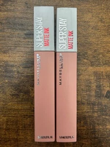 Color de labios Maybelline New York Super Stay tinta mate, paquete de 5 leales 0,17 fl oz - Imagen 1 de 3