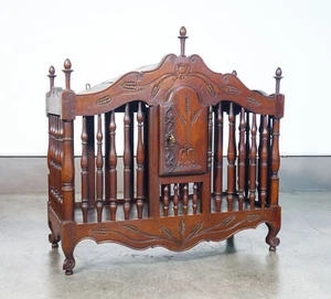 ⚜️ Antike Panetiere Geschirrschrank Tür Brot Holz Massivholz Walnuss Epoche 1800 - Bild 1 von 8
