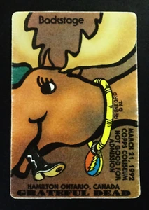 Grateful Dead Backstage Pass Puzzle Elch Kanada Ontario Copps 21.03.92 21.03.1992 - Bild 1 von 11
