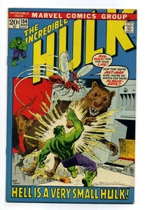 INCREDIBLE HULK #154 ~ 1972 Lotto fumetti Marvel ~ GLOSSY TIGHT FN+ 6,5 - Foto 1 di 2
