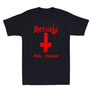 Black Metal Oslo, Norway Satanic Occult Gothic Anti-Christ Vintage Men's T-Shirt - Picture 1 of 8