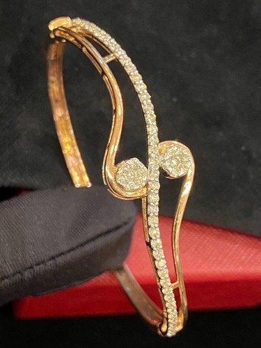 VALENTINO Splendido Braccialetto 1 56 Cts Tondo Diamanti Taglio Brillante In Oro 585 14K