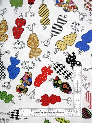 Белая хлопчатобумажная ткань Loralie Designs для пошива платьев форм 692-472 в ярдах - Изображение 1 из 3