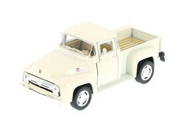 5385 )1956 Ford F-100 PickUp Truck, WHITE . Diecast Model Toy Car, 5", 1/38  - Image 1 of 4