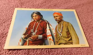 Native American Vintage Postcard Navajo Indian Typical Navajo Indians - Picture 1 of 2