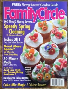 Family Circle Magazine April 1996 Speedy Spring Cleaning - Cake-Mix Magic - Picture 1 of 3
