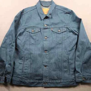 Levi's Denim Trucker Jacke Herren XXL 2XL Grün Blau - Bild 1 von 5