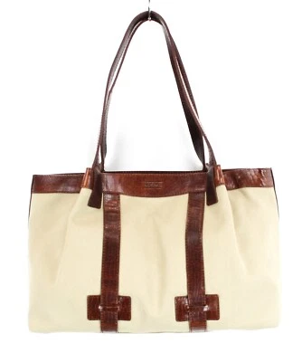 Camel Active Tasche Damen Einheitsgröße Tote Leinwand Druckknopf Beige - Bild 1 von 4