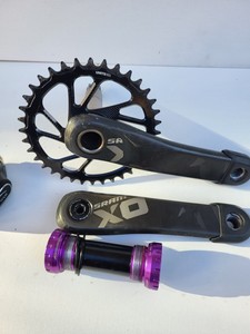 ホワイトブラウン SRAM TRUVATIVスラム X0 DHクランクセット BB30