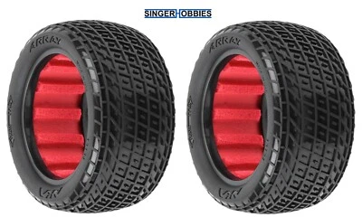 AKA 13134QR 1/10 Array Super Soft Long Wear Rear 2.2" Dirt Oval Tires Buggy HH - Image 1 of 2