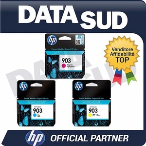 CARTUCCE HP 903 COLORI ORIGINALI C/M/Y INK-JET PER HP OfficeJet Pro 6950,6960.. - Picture 1 of 1
