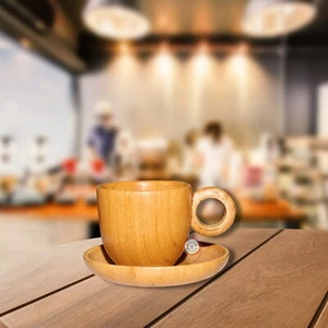 Stone Tea Cup and Plate | Yellow Stone Coffee Cup and Plate Set of 1 Cup & Plate - Picture 1 of 9