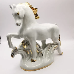 USSR 60s Polonne Huge Antique Soviet Porcelain Statue Horse Figure 1040 g - Picture 1 of 8