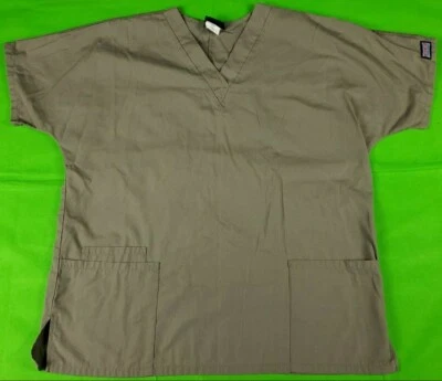 Cherokee 4700 dark taupe women's 3 pocket scrub top size M - Image 1 of 4